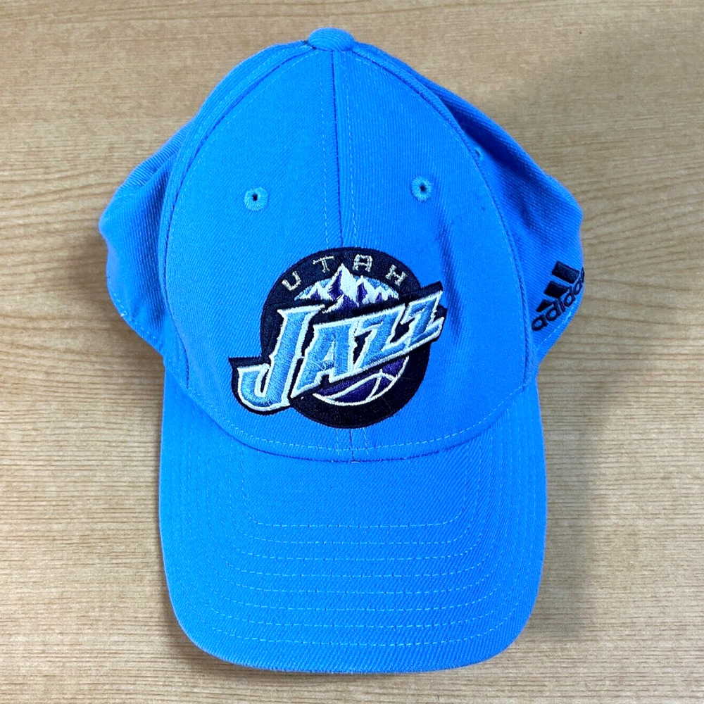 NBA Utah Jazz Blue One Size Fits All Slouch Fitted Hat By adidas